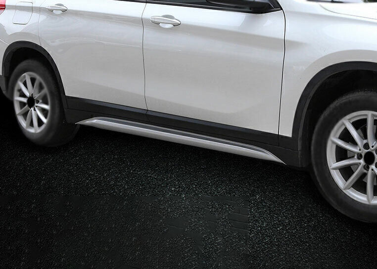 For BMW X1 F48 2016-2022 ABS Chrome Exterior Side Skirt Bodykit