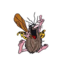 Captain Caveman Themed Embroidered Iron On 1st Quality Patch 3" x 2.25"