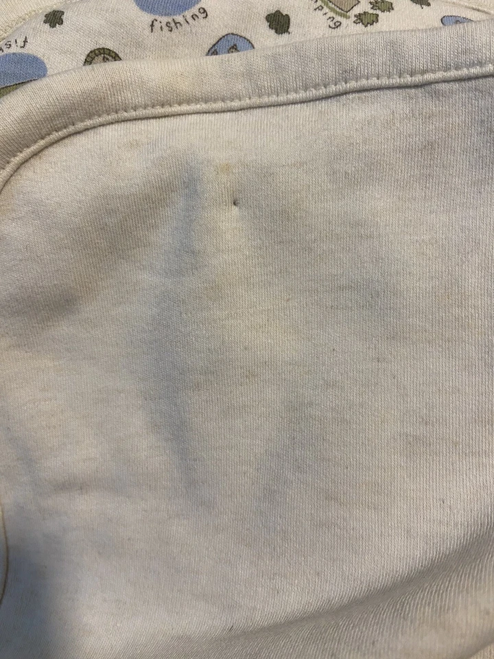 De colección Gymboree 2001 Tienda de campaña Happy Campers Rana Árboles Canoa Bebé Manta Foto 3 de 4