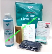 NEW SEALED PiipaMint Premium Shoe cleaner Kit 8 0z Cleaning Solution w/Brush,clo