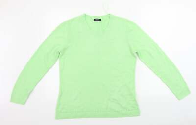 Papaya Damen grün Rundhalsausschnitt Acrylmischung Pullover Größe 16