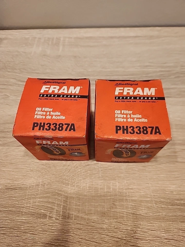 Lote de 2 filtros de aceite de motor PH3387A FRAM Extra Guard Foto 2 de 4