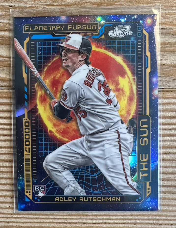 2023 Topps Chrome Cosmic Adley Rutschman Planetary Pursuit The Sun RC SP #PPS-1