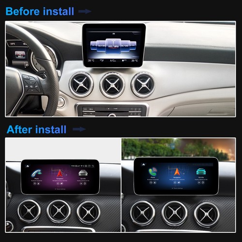 Android Screen Display CarPlay For Mercedes Benz GLA CLA A 180 C117 W176 10.25" - Picture 4 of 8