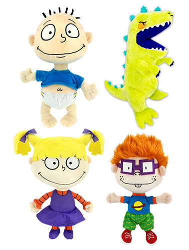 Set of 4 Rugrats Plush Toys 8.5 inch each. Angelica, Tommy, Chuckie ...