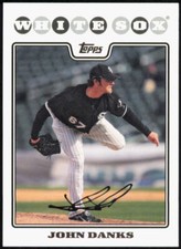 2008 Topps #508 John Danks Chicago White Sox FACSIMILE AUTO Baseball Card