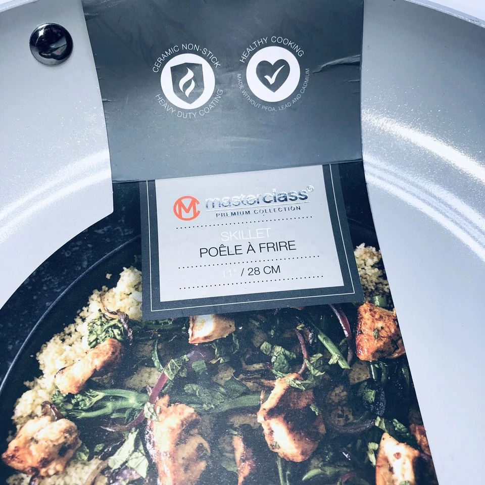 Sartén antiadherente Masterclass Healthy Options 11" recubierta de cerámica nueva Foto 2 de 4