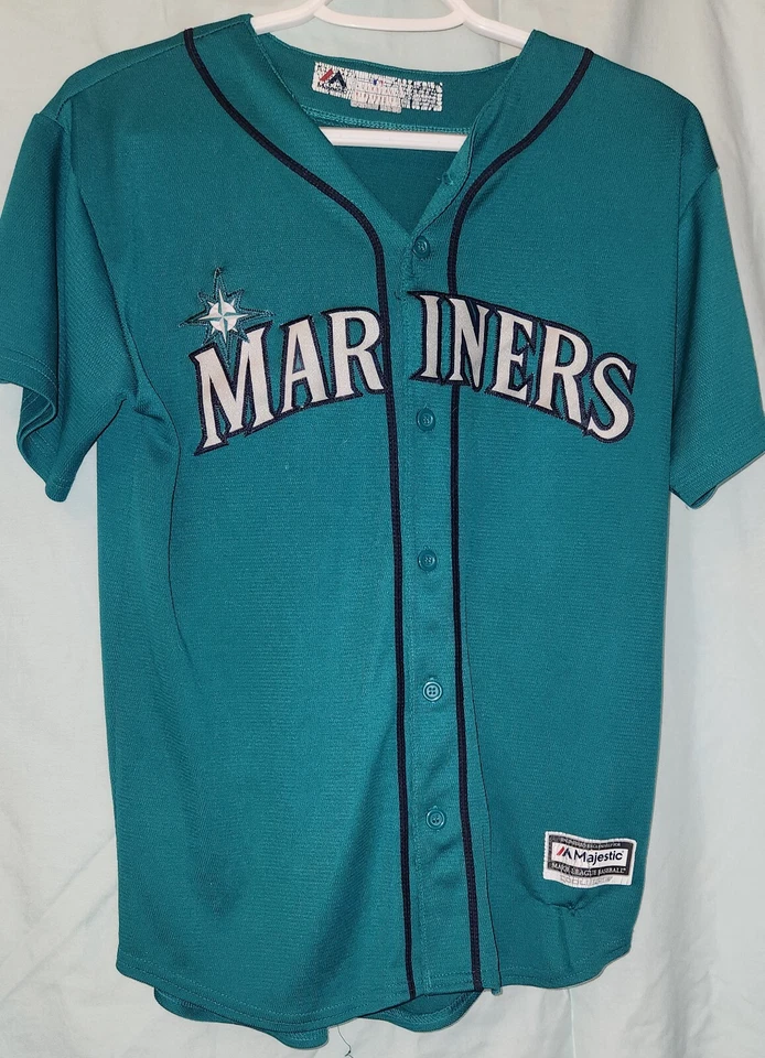 Camiseta deportiva Seattle Mariners Youth Majestic Cool Base réplica - talla L; canoa #22 Foto 2 de 4