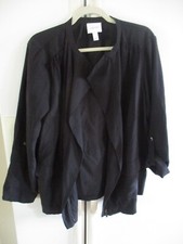 Nine West modern casual roll tab blazer jacket unlined L