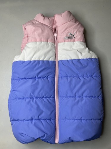 PUMA Kids' 3-Piece Vest Set, Purple Pink Gray Size XS - Picture 8 of 10