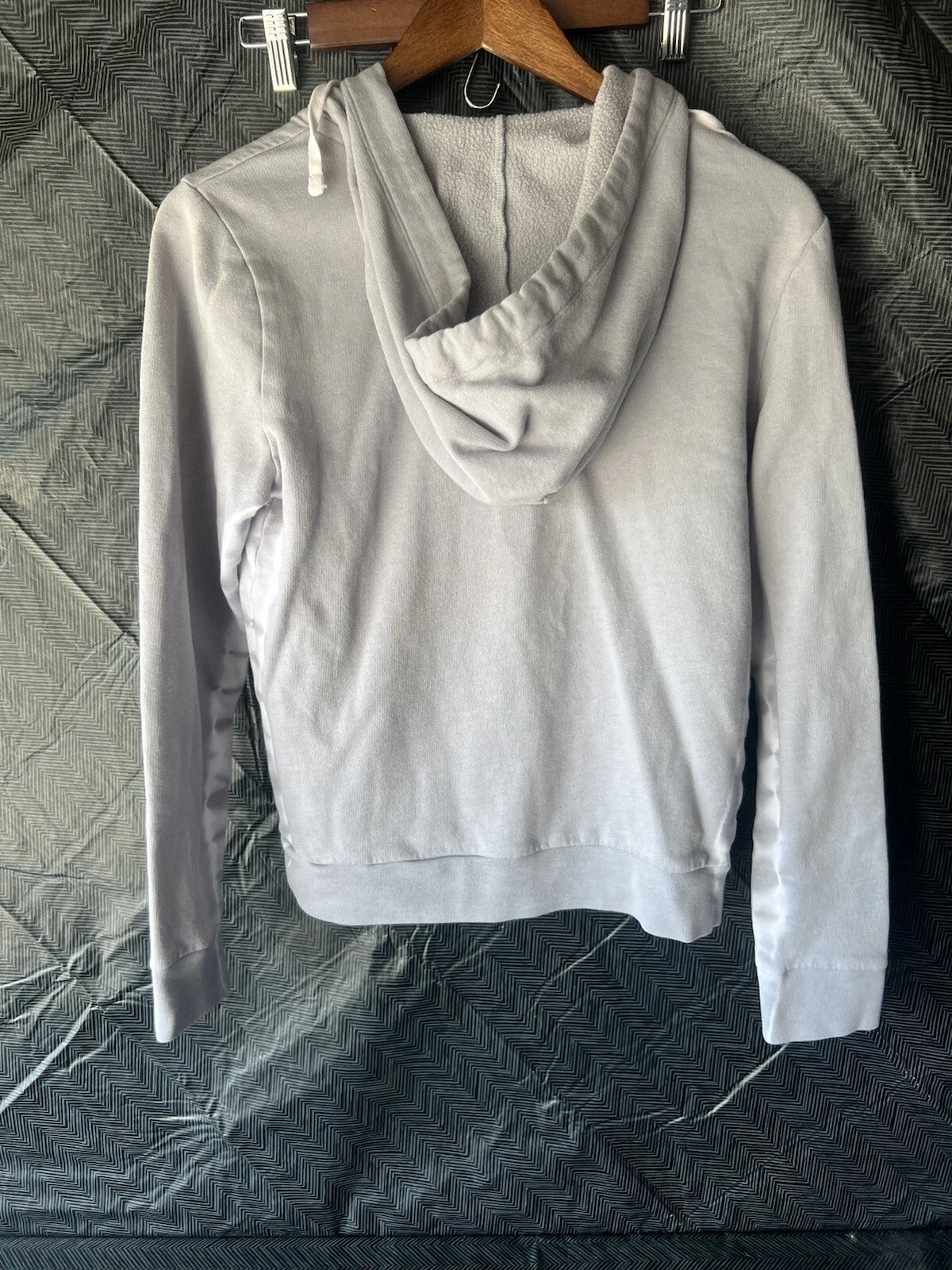 victoria-secret-vs full zip grey and white hoodie
