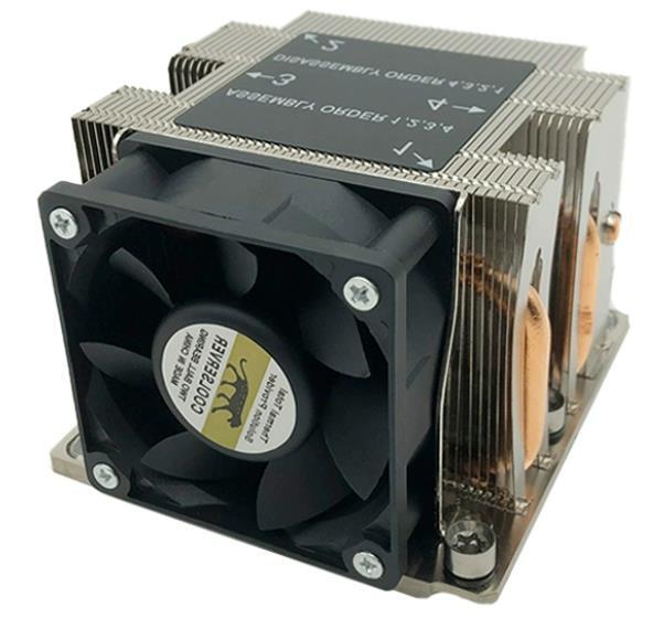 Square CPU Cooler LGA3647 205W 2U For Intel Xeon Bronze/Gold/Silver/Platinum