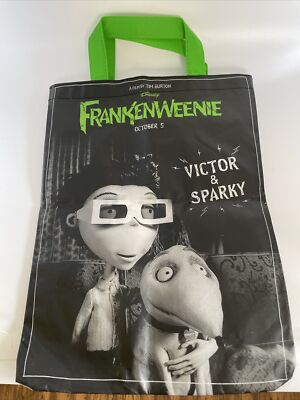 TIM BURTON DISNEY FRANKENWEENIE VICTOR SPARKY BAG REUSABLE