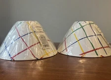 Nursery Kids Room Lampshade Vintage 80's Made In USA J. Alexander Pair Primary