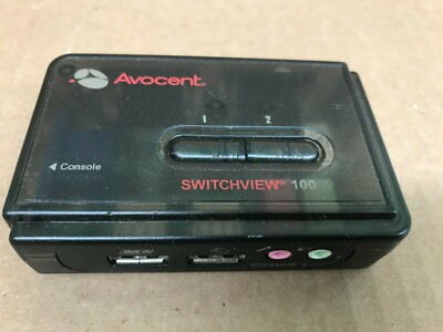 Avocent Switchview 100 2 Port USB KVM Switch model 2SV120BND1 