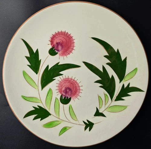 Vintage Stangl Pottery Serving  8" Dish USA Flower Glossy
