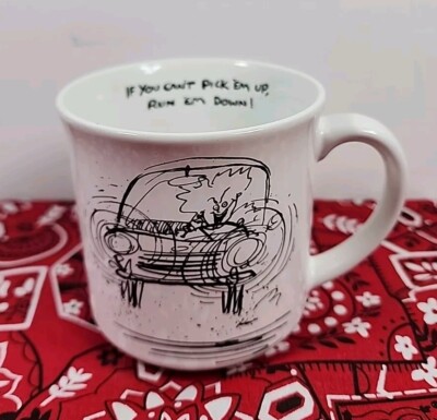 Vntg Maxine Hallmark Coffee Cup Mug ~ If You Cant Pick Them Up, Run Em Down. S20