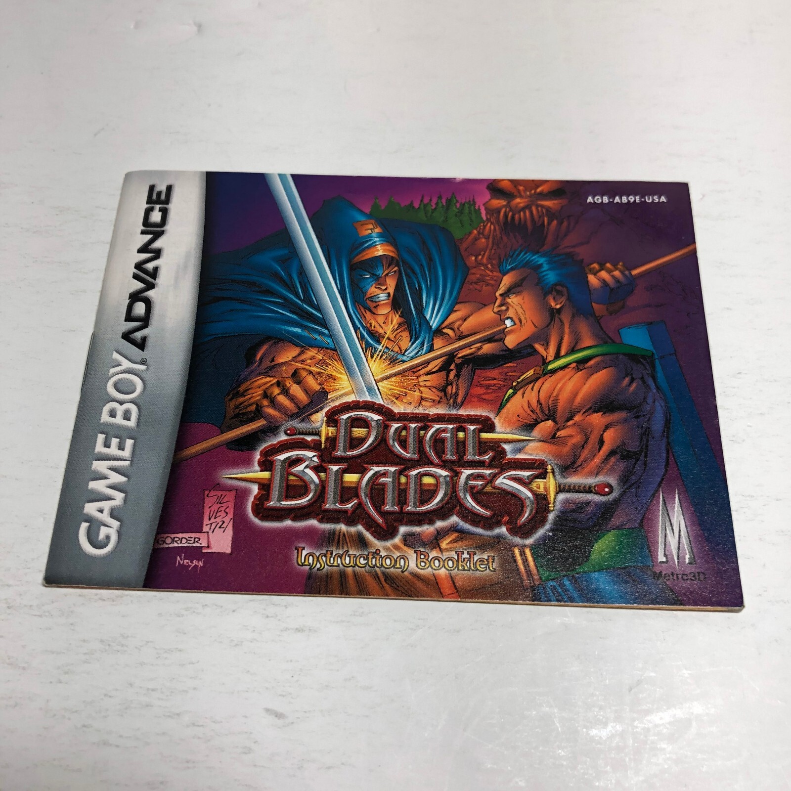 Dual Blades Instruction Booklet ONLY! (Game Boy Advance, GBA) Manual
