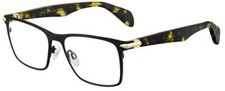 NEW Rag  Bone RNB 7009 00AM Matte Black  Havana Eyeglasses 53/17/145