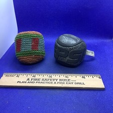 PEPSI Hacky Sack Game Vintage 1990s Soda Advertising Gray Sack, 2 S8