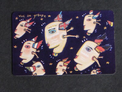 VOL DE GROUPE von Jean Christian Knaff  == Telefonkarte 1993  =UNBENUTZT=NEU=