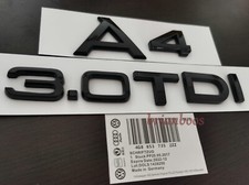 Gloss Black A4 3.0tdi Badge Rear Boot Trunk Emblems Decal For Audi Models
