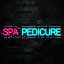 Spa Pedicure LED Neon Sign 27"L x 5"H #32743
