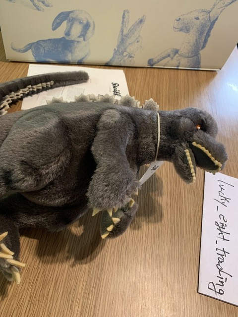Godzilla Steiff 60th Anniversary limited Teddy Bear Mohair Plush Stuffed Doll | eBay