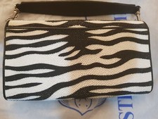 Genuine Black and White Stringray skin purse