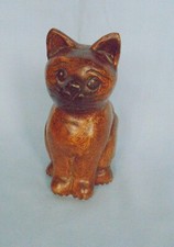 Wooden Cat Figure