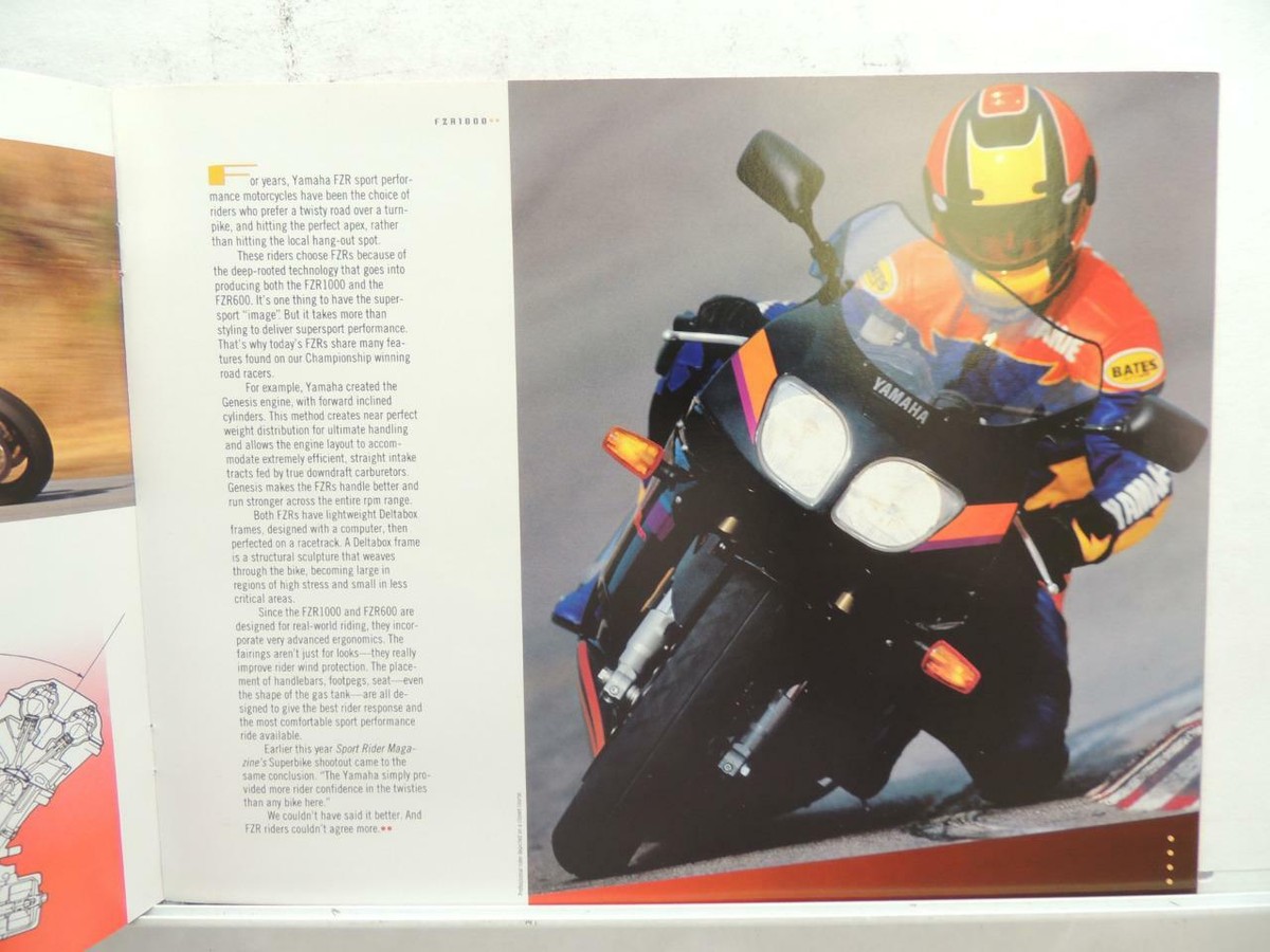 NOS Yamaha FZA Brochure FZA1000 FZA600 B7002 | eBay