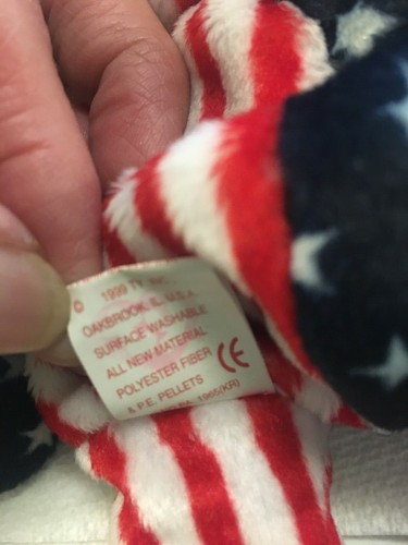 *RARE* Original 1999 Ty Beanie Baby “Spangle”, Pink Face. *ERROR* - Picture 4 of 5
