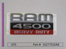 New Original Dodge Ram 4500 Heavy Duty Emblem Badge Decal 55277315AB