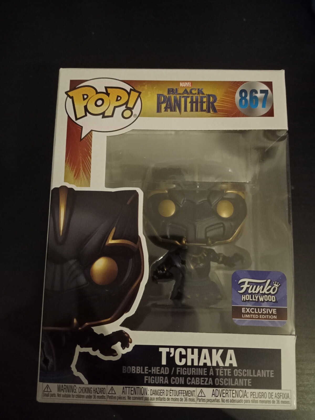 Funko Pop Black Panther T'Chaka Hollywood Edition figurine de collection Marvel