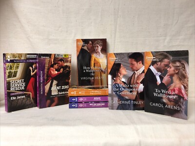 Harlequin Romance books lot 8: Harlequin Intrigue, Suspense, Historical