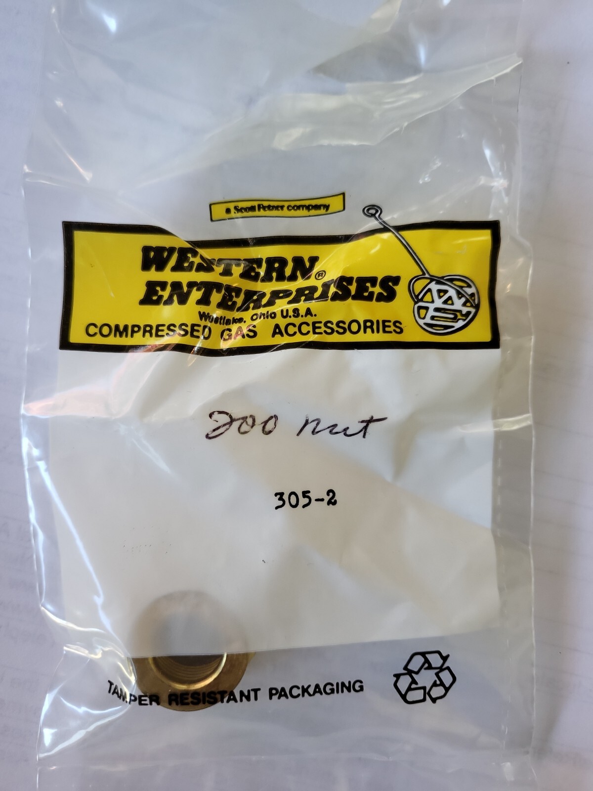 Dado Per Regolatore Saldatura Ossiacetilenica CGA-300 / Western Enterprise 16-2 / Superior N-56, Per Acetilene