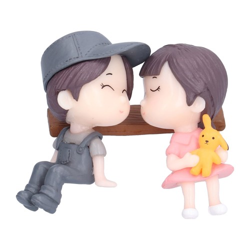 Cartoon Couple Ornaments Cute Lovers Gift Fairy Ornament Bedroom Decoration - Picture 6 of 12