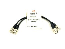 SHURE 10" BNC TO BNC MALE BNC CABLE 9087 LOT OF 7 