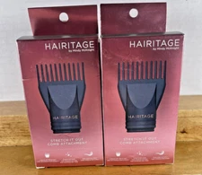NEW 2X Hairitage by Mindy McKnight Stretch It Out Comb Attachments