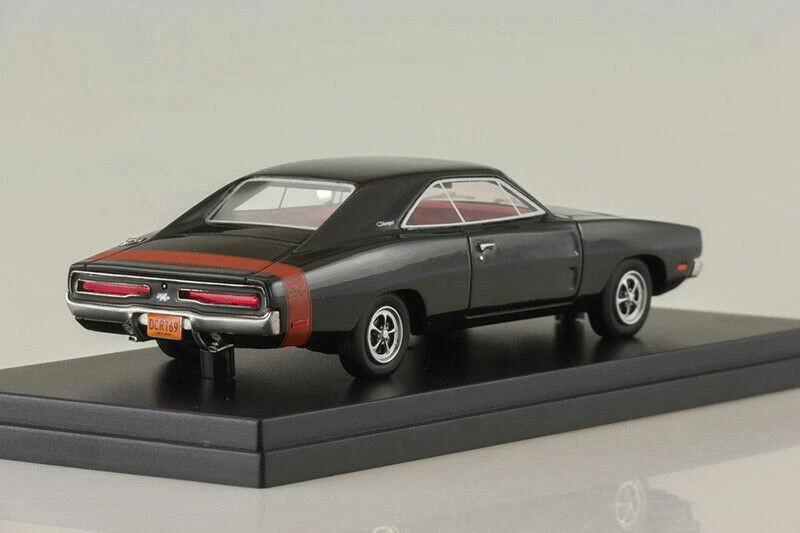 DODGE CHARGER R-T 1969 NERA BOS 43665 1/43 RESINA AUTO USA NERA SCHWARZ - Immagine 4 di 4