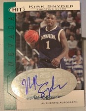 Kirk Snyder Nevada Basketball Sage Autograph Rookie Card Utah Jazz NBA auto WAC. rookie card picture