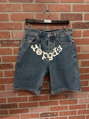 Size 36 - Sp5der OG Logo Denim Short 100% Authentic From Drop