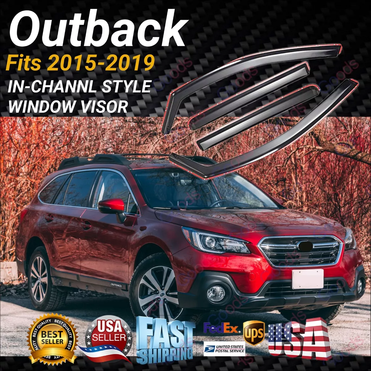 2019 subaru outback window deflectors deals