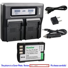 Kastar Battery LCD Dual Fast Charger for Olympus BLM-1 Olympus EVOLT E-330 E330