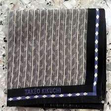 MAN GRAY BLACK STRIP JAPAN HANDKERCHIEF CLASSIC COTTON POCKET ART SQUARE18" TK5