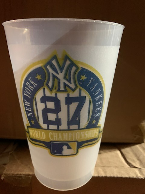 New York Yankees Plastic Cup -27 Time World Champs-2009
