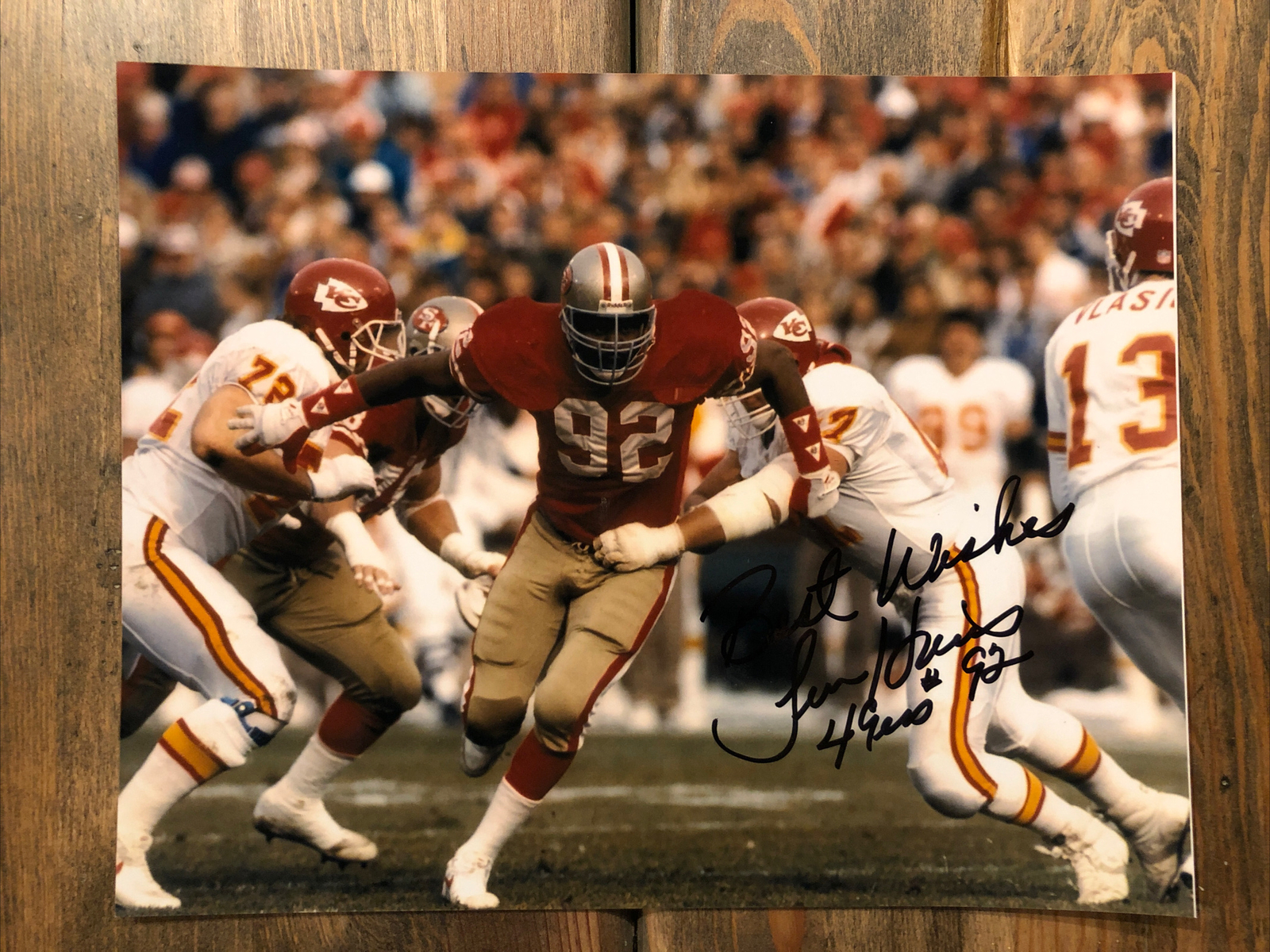 Tim Harris Signed Autographed Auto 8x10 Photo San Francisco 49ers