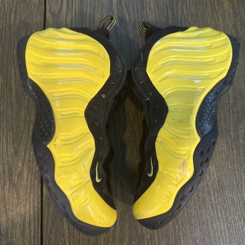 Größe 9,5 - Nike Air Foamposite One Wu-Tang Optic Yellow 314996-701 sehr getragen