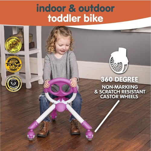 Pewi Elite Bike Walking Ride On Toy, Purple (YPIW5) - Picture 4 of 5