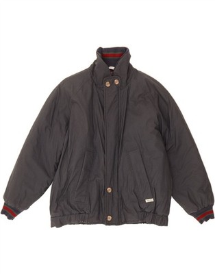 ANGELO LITRICO Herren wattierte Bomberjacke UK 44 2XL blau Baumwolle BN01